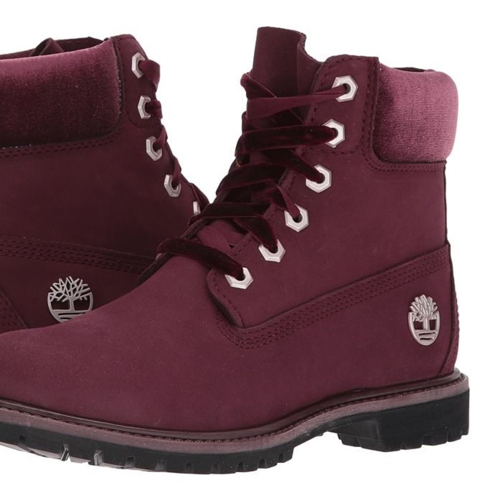 Burgundy Waterproof Timberland Boots